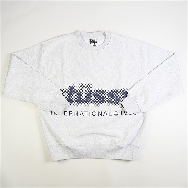 STUSSY Stussy 23AW BLUR CREW ASH HEATHER вырез лодочкой тренировочный пепел Size [L] [ новый старый товар * не использовался товар ] 20781035