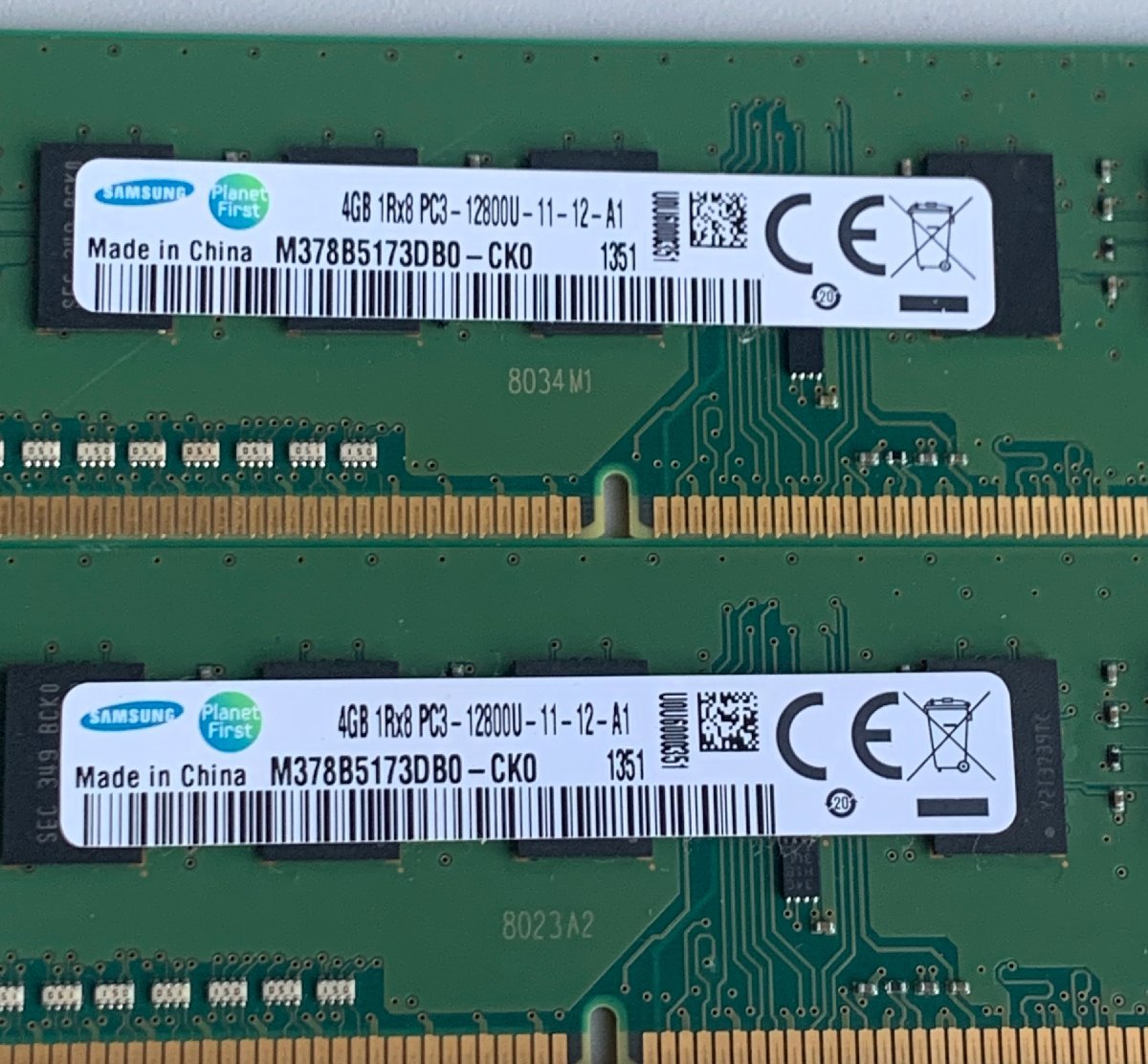 【中古】DDR3メモリ 4GB 6枚 メーカー・規格混在 / Samsung M378B5173DB0-CK0 SK Hynix Micron Team Sanmax / non-ECC Unbuffered_画像2