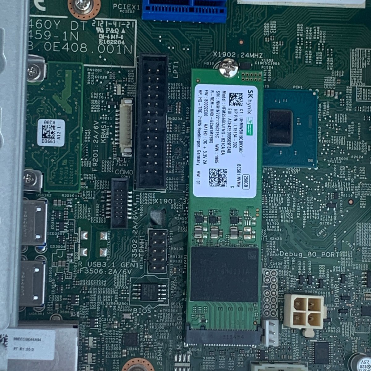 【中古】FUJITSU ESPRIMO D7010/FX 11Pro Celeron G5900 8GB 256GB M.2 NVMe SSD DVDドライブ・WPS Office有 / LGA1200_画像7