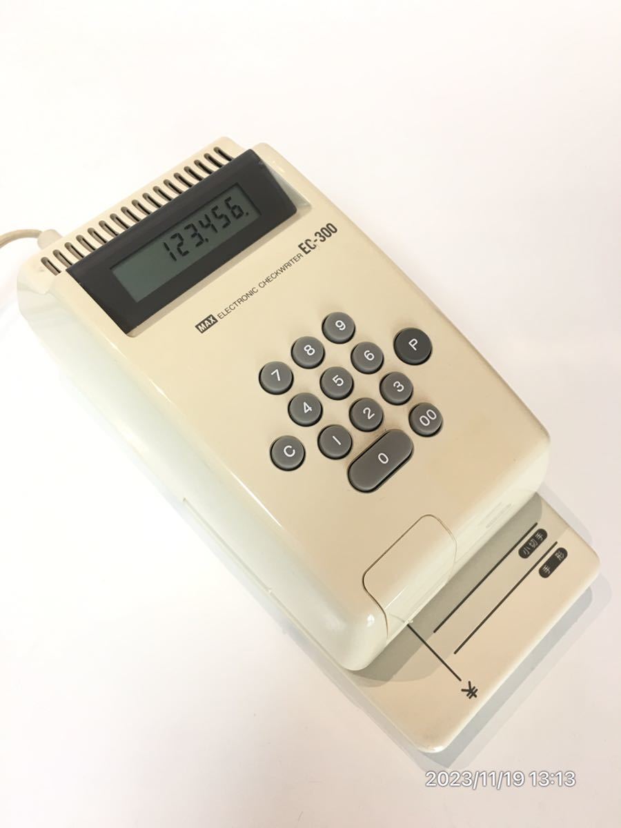 MAX エレクトロニックチェックライター EC-300_画像2