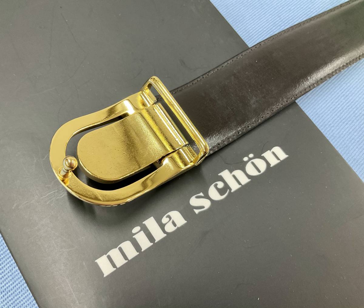 MILA SCHON　ミラショーン　ベルト　252　ゴールド　サイズ調整可能　サンプル見本　未使用　送料無料　_画像4