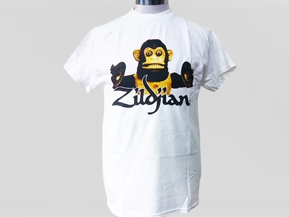 ■Zildjian（ジルジャン）モンキーTシャツ（サイズＬ）ホワイト【新品】_画像2