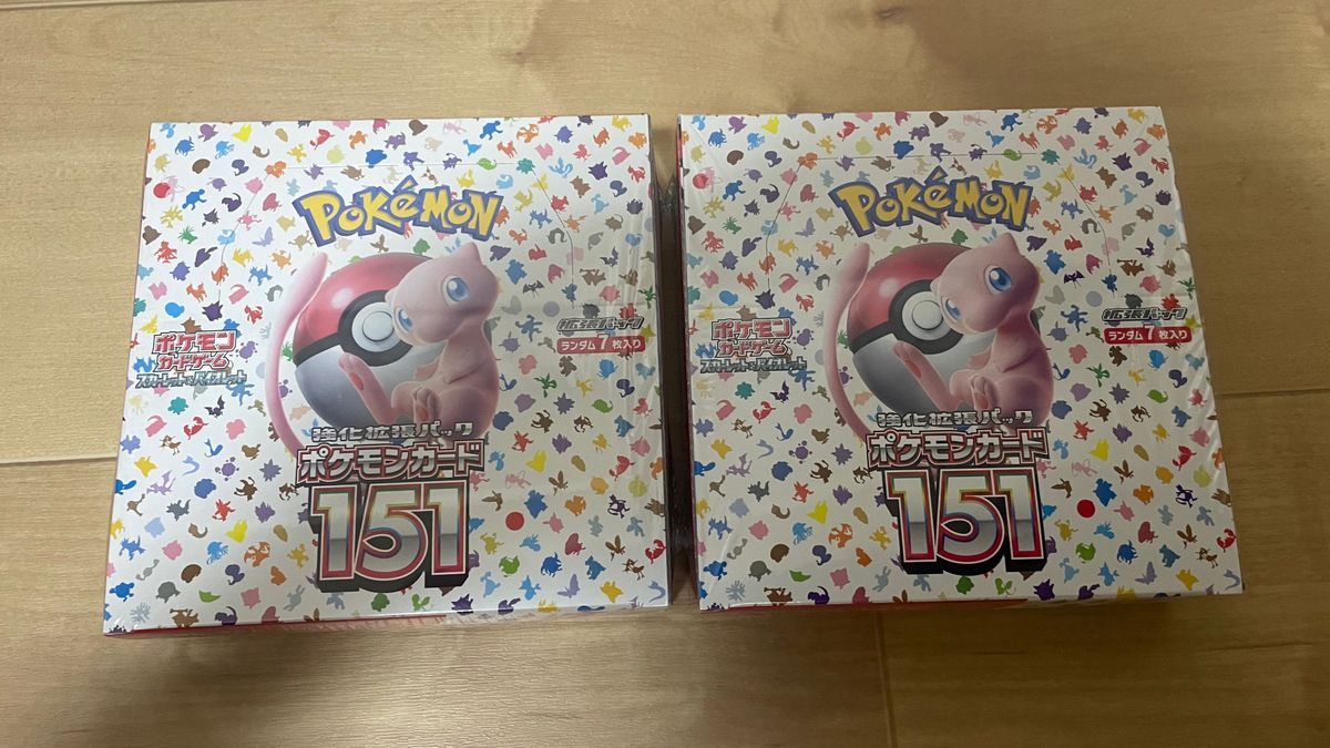 再出品【新品未開封】 ポケモンカード 151 シュリンク付きBOX 2BOX