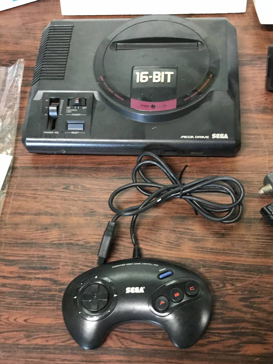 SEGA MEGA DRIVE HAA-2510 console controller w/box tested セガ メガドライブ 本体 コントローラー 箱説明書付 動作確認済 C677_画像5