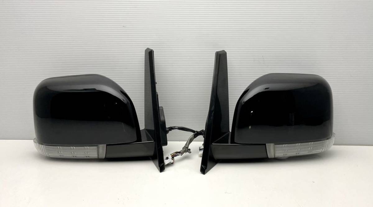 Mitsubishi Delica D5 Mitsubishi Delica D:5 CV5W side mirror door mirror left right set turn signal black (Q98)