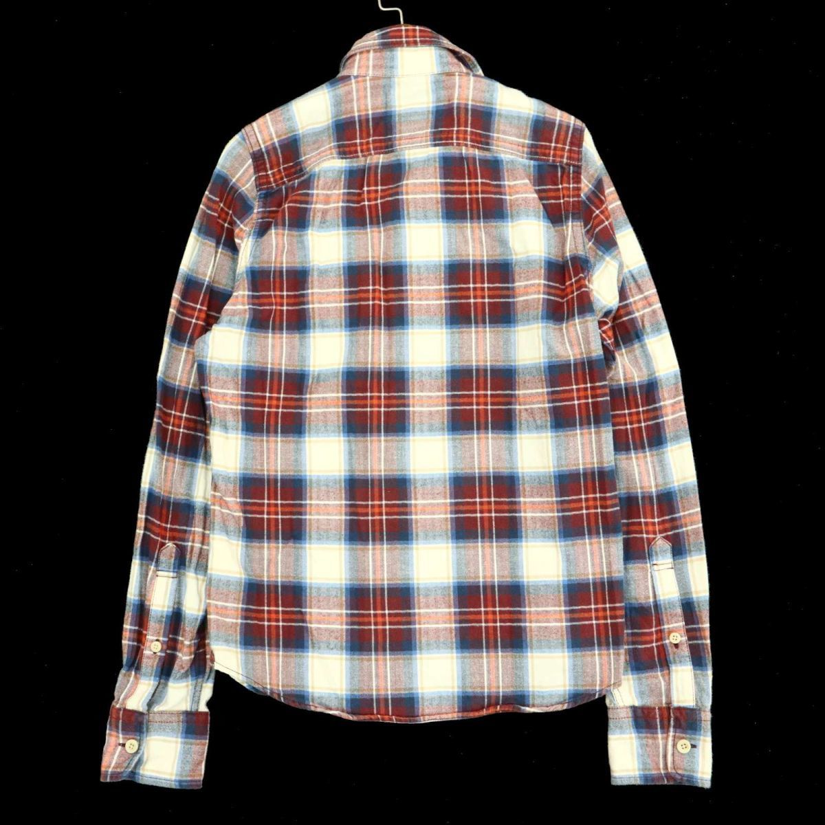 Abercrombie&Fitch Abercrombie & Fitch autumn winter long sleeve Work * check flannel shirt Sz.S men's A3T12646_A#B