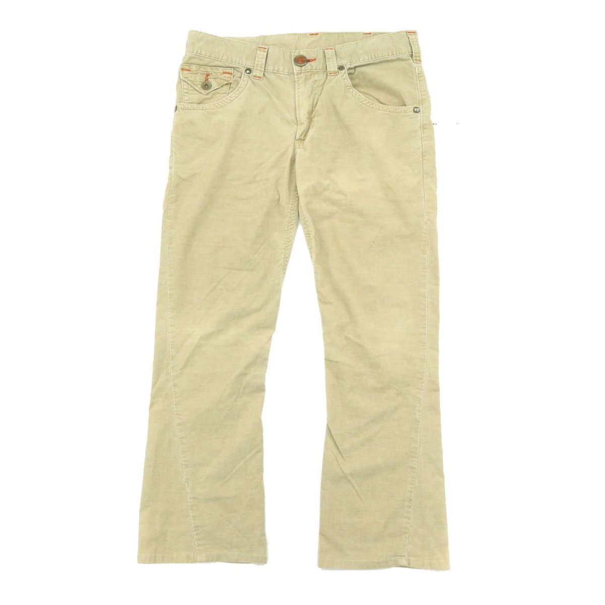 EDWIN エドウィン BT5012 BLUE TRIP★ 細畝 コーデュロイ ブーツカット ワーク パンツ Sz.34　メンズ 日本製 大きいサイズ　A3B05216_B#Q_画像3