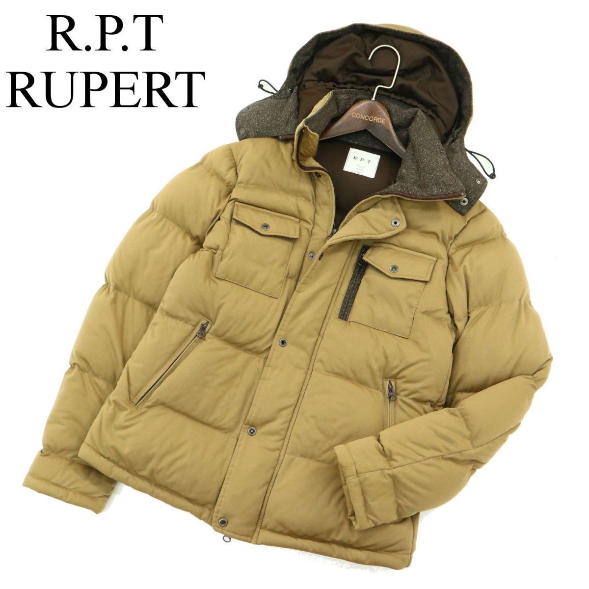 R.P.T RUPERT ルパート 秋冬 フーディー★ ダウン ジャケット Sz.M　メンズ　A3T13329_B#N_画像1