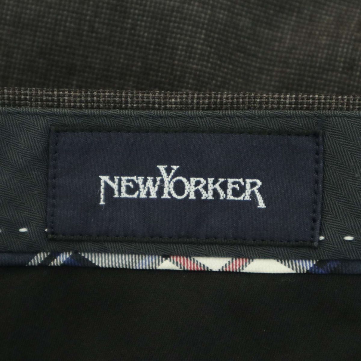 NEWYORKER ニューヨーカー 通年★ ウール スラックス パンツ Sz.85　メンズ　A3B05355_B#R_画像8