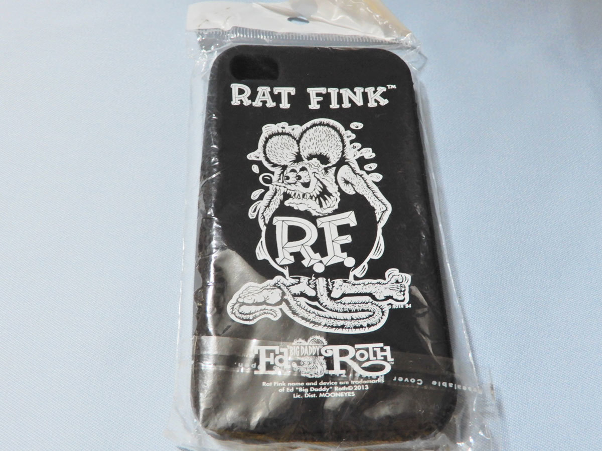 ラスト１個！ラットフィンク Rat Fink 長期保管！iPhone4 用ケース Rat Fink BKｘWHT RAF406 MOONEYES ラットフィンク　アイフォンケース　_画像3