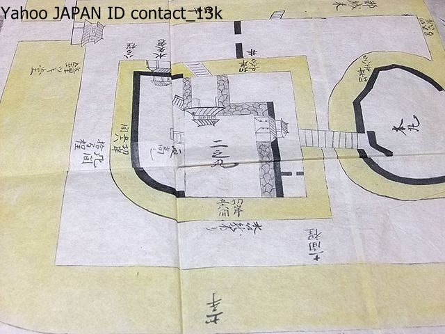 信州小諸之城図/サイズ約42cm×70cm/豊臣秀吉天下統一のとき小諸 信州小諸之城図/サイズ約42cm×70cm/豊臣秀吉天下統一のとき小諸