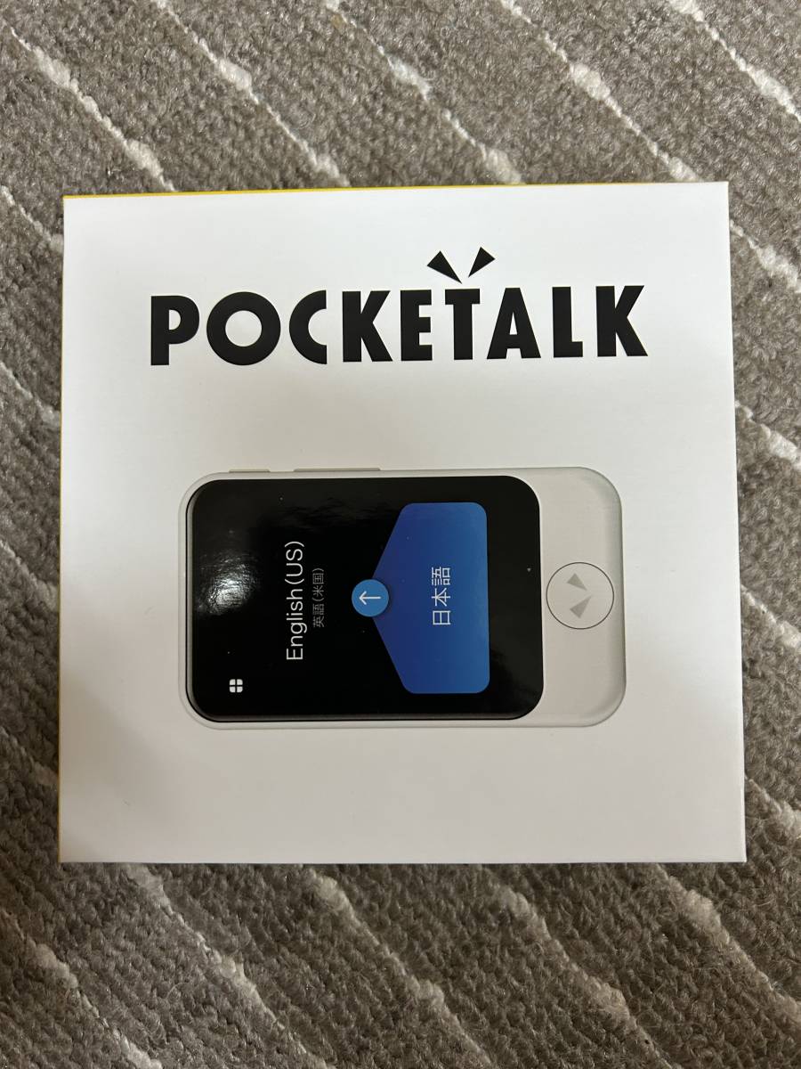 超美品】 POCKETALK［S］ ゴールド PTSGG 翻訳機 箱付き ポケトーク