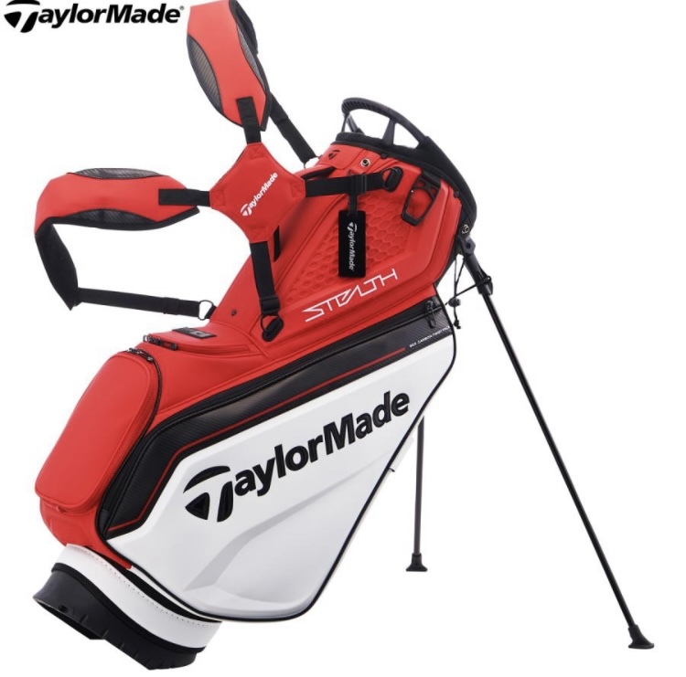 新品 TaylorMade/テーラーメイド STEALTH グローバルツアースタンドキャディバッグ 9.5型 47インチ対応 赤白黒_画像9