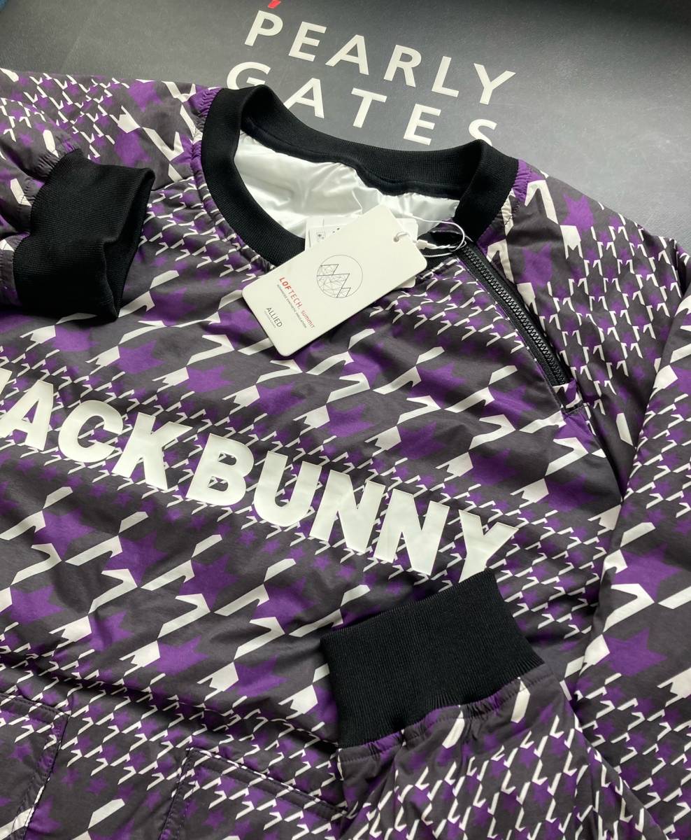 新品 パーリーゲイツ ジャックバニー 袋織り 中綿ブルゾン スニードジャック(5)サイズL/紫 JACK BUNNY