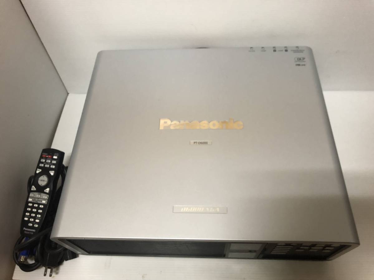 PANASONIC PT-D6000S 高輝度 6500ルーメン 投写画面サイズ50-600型　HDMI対応可能　ランプ使用各1140時間 難あり_画像5