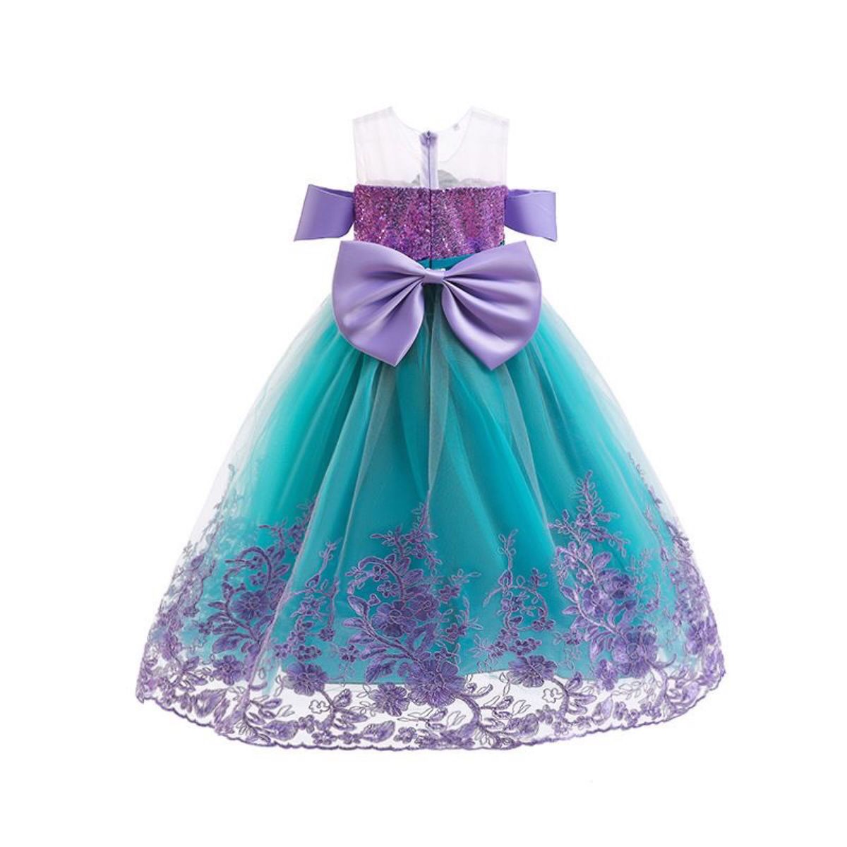 新品　プリンセス　アリエル　女の子　ドレス カラードレス ハロウィンパーティ　クリスマスプレゼント　お誕生日プレゼント　100cm