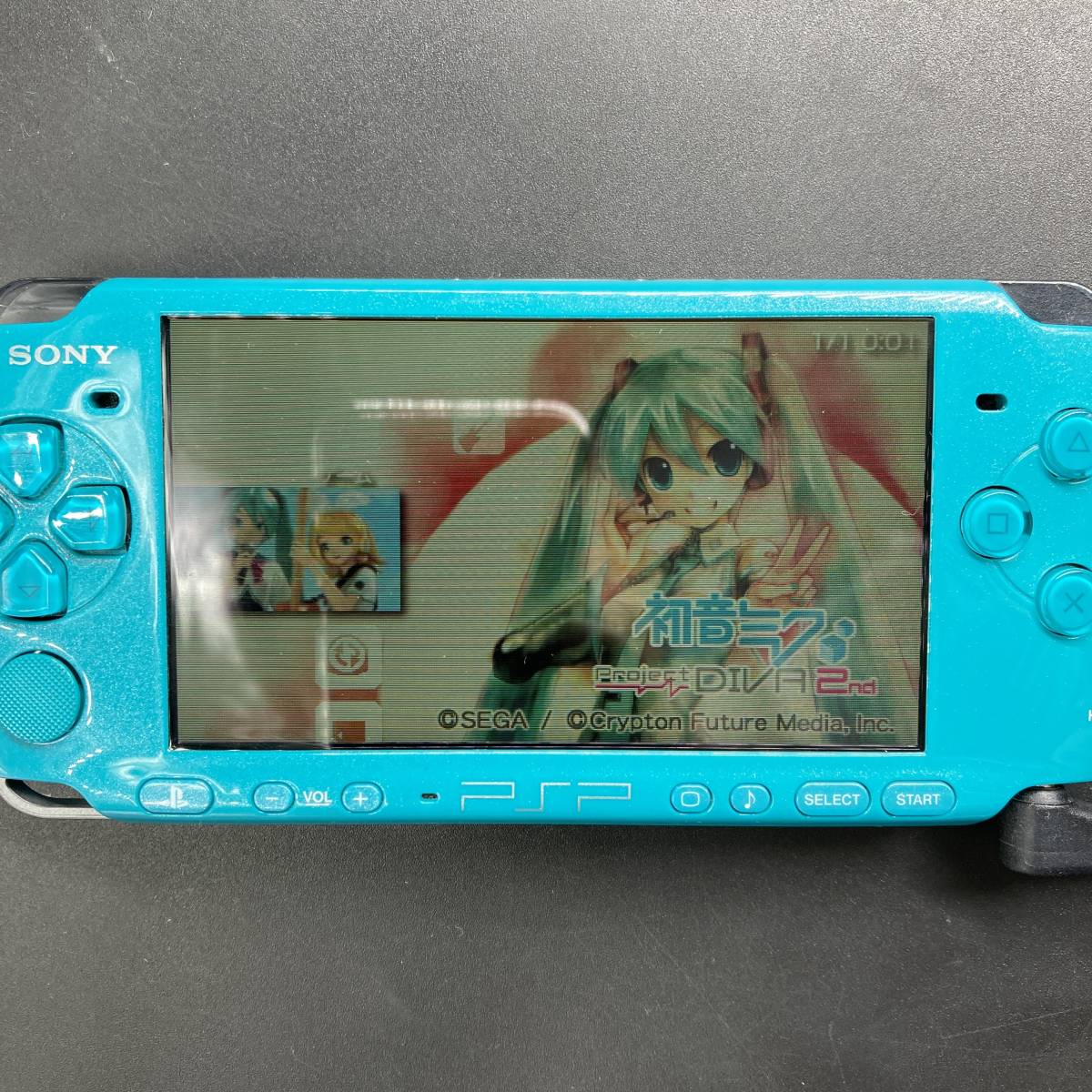 SONY PSP-3000 初音ミク Project DIVA 2nd いっぱいパック 初期化済_画像2