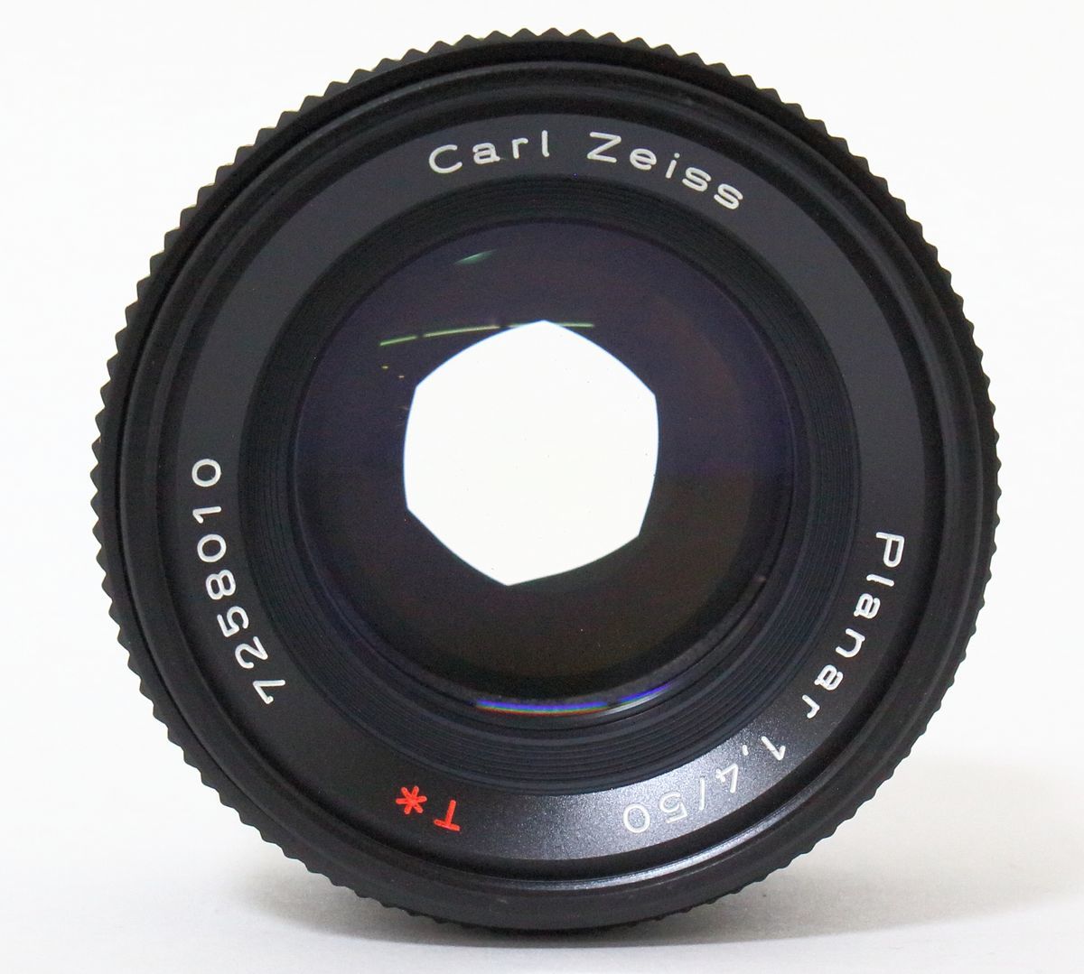 ☆ CONTAX Carl Zeiss 短焦点レンズ Carl Zeiss Planar T* 50mm F1.4 MMJ ☆AHB08281　フィルター付き_画像2