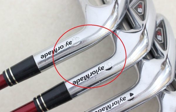 ○ TaylorMade R9 FORGED アイアン6本＋ドライバー セット ○MOF08178 1W/5I～9I/PW フレックスS テーラーメイド FUJIKURA Motore SPEEDER_画像4