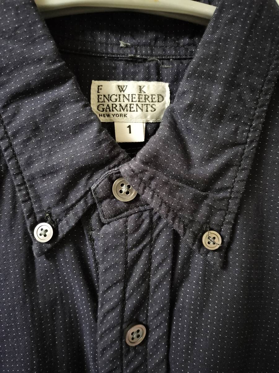 FWK BY ENGINEERED GARMENTS/ engineered garments / вышивка булавка точка bell tedoBD рубашка One-piece /USA производства 