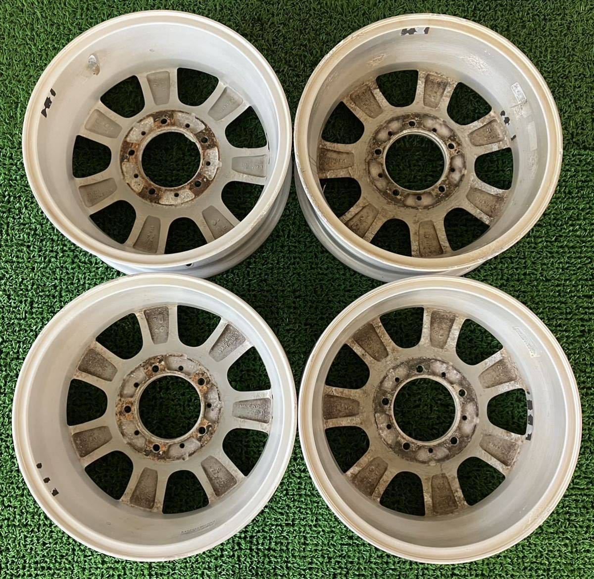 ★ジムニー BRIDGESTONE NR280 ブリヂストン 16インチ 16×5.5J +25 PCD139.7 5H ハブ:約108 4本Set 中古アルミ ★腐食劣化有 ★送料無料_画像2