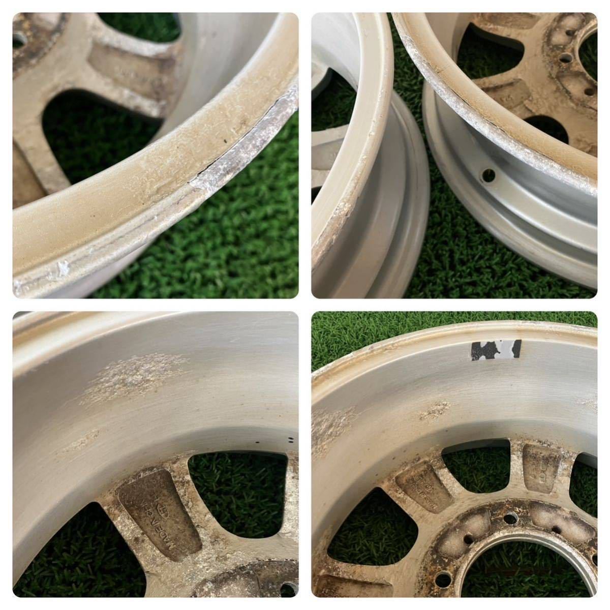 ★ジムニー BRIDGESTONE NR280 ブリヂストン 16インチ 16×5.5J +25 PCD139.7 5H ハブ:約108 4本Set 中古アルミ ★腐食劣化有 ★送料無料_画像9