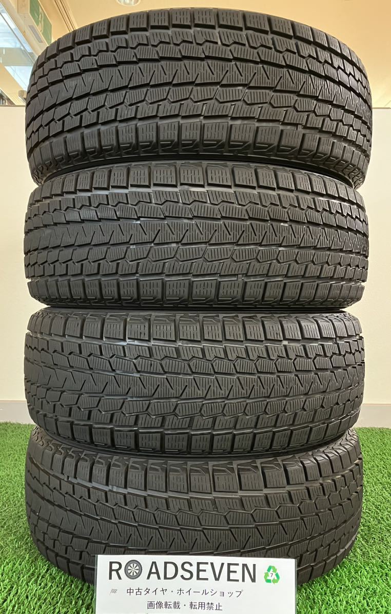 ★225/55R18 98Q 4本Set 2018年製 ヨコハマ YOKOHAMA ice GUARD G075 溝約8.5mm~9.5mm程度 バリ溝 スタッドレスタイヤ 中古 ★送料無料_画像1