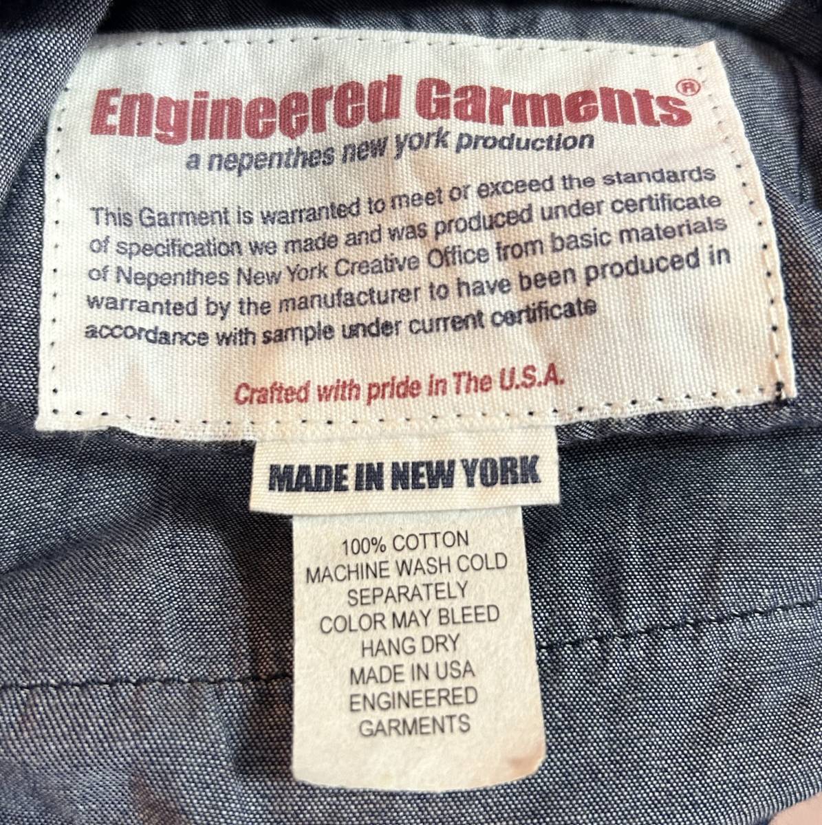 *FWK ENGINEERED GARMENTS Nepenthes indigo Work the best American made 1 BJBC.AA