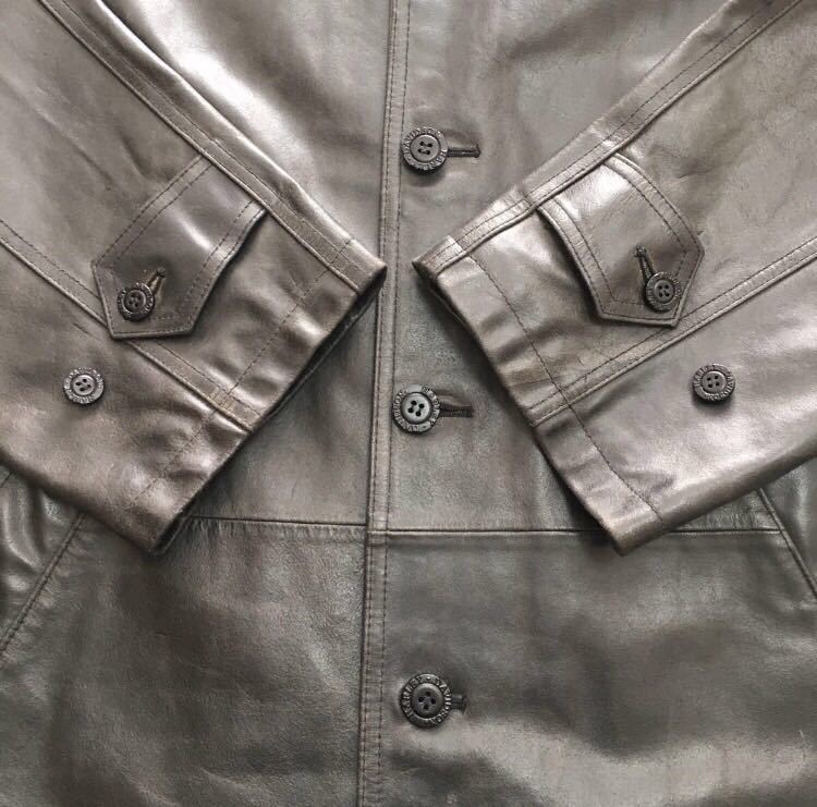HARLEY DAVIDSONハーレーダビッドソン 本革ステンカラーコートXL HARLEY DAVIDSONハーレーダビッドソン 本革ステンカラーコートXL