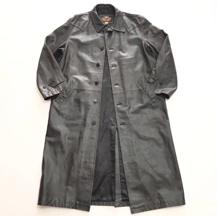 HARLEY DAVIDSONハーレーダビッドソン 本革ステンカラーコートXL HARLEY DAVIDSONハーレーダビッドソン 本革ステンカラーコートXL
