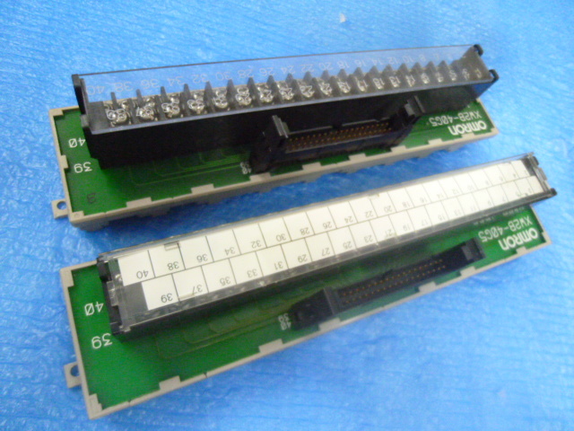 中古現状渡品 OMRON フラットケーブルコネクタタイプ 端子台 XW2B-40G5 全3個セット オムロン_画像8