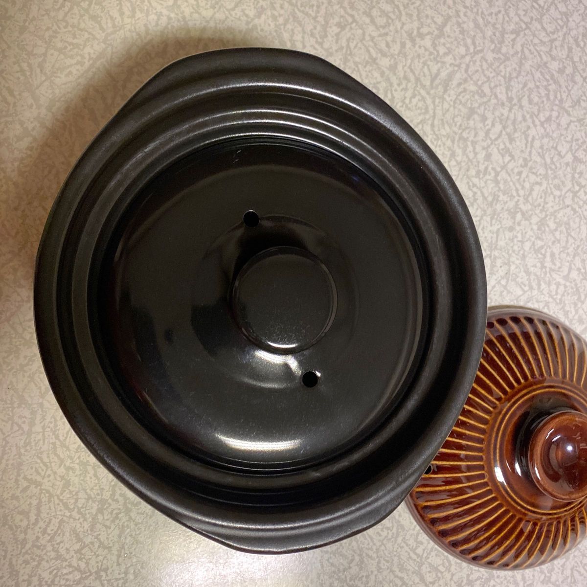 銀峰陶磁器 萬古焼 菊花 土鍋 ご飯用2合 ごはん土鍋