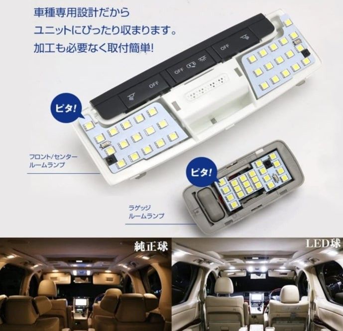 日産 セレナ 新型セレナ C27系 LED ルームランプ 専用設計 ホワイト