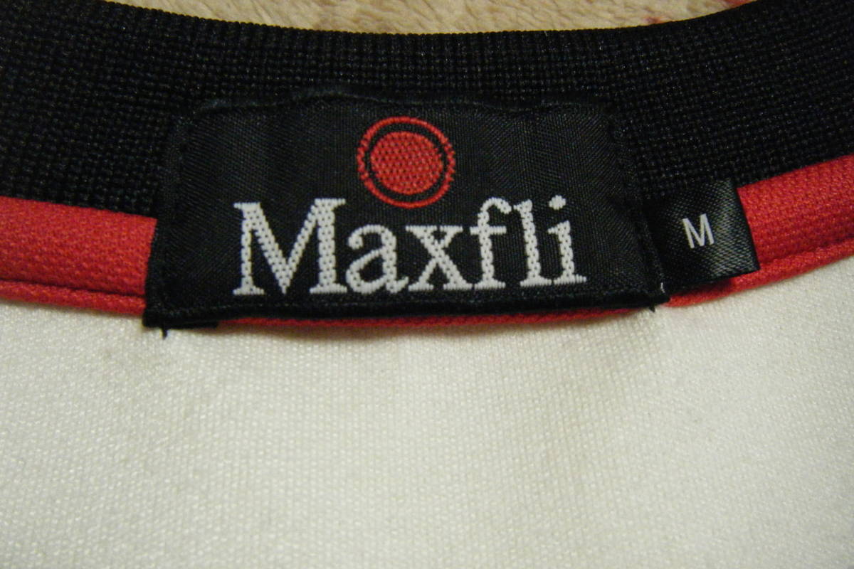 マックスフライ　MAXFLI　ゴルフ&テニス用Vネックトレーナー　白色　サイズ M　1980年代復刻モデル　モリリン製_画像6