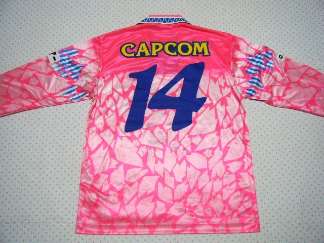 Jリーグ　セレッソ大阪　CEREZO OSAKA　ホーム用ゲームシャツ・ユニホーム　長袖　サイズ O　背番号 14　スポンサー等/ワッペン付き_画像3