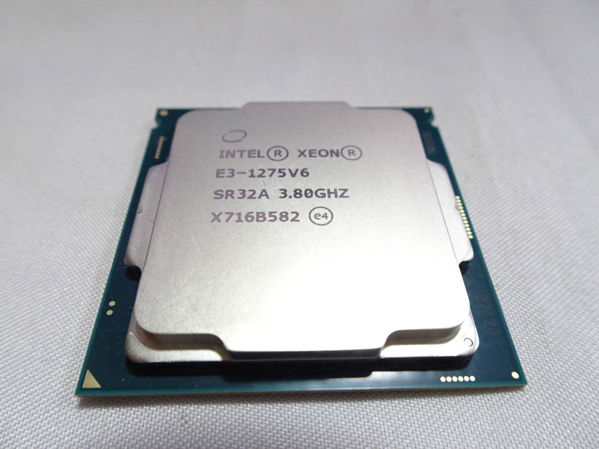 美品 インテル Intel Kaby Lake XEON プロセッサー E3-1275 v6 3.80GHz LGA1151 SR32A 動作検証済 1週間保証_画像3