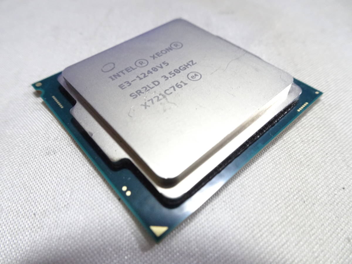インテル Intel Skylake XEON プロセッサー E3-1240 v5 3.50GHz LGA1151 動作検証済 1週間保証_画像1