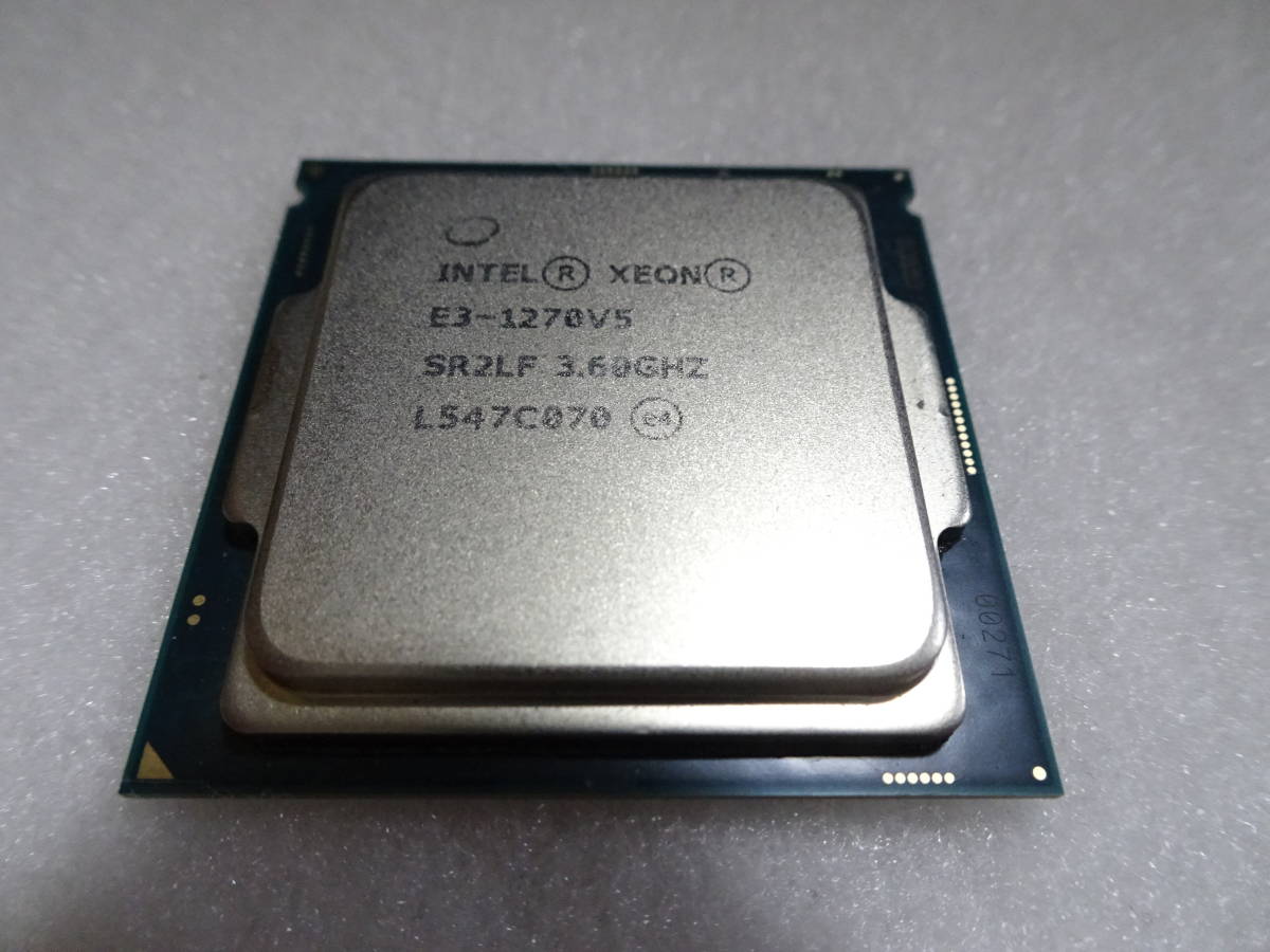 美品 Intel インテル Xeon プロセッサー E3-1270 V5 4コア 8スレッド 3.60-4.00GHz LGA1155 動作検証済 1週間保証 SR2LF_画像3