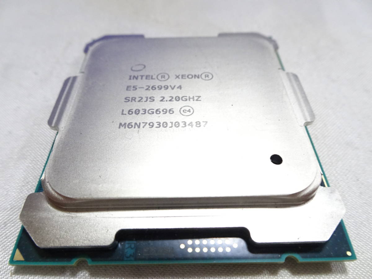 美品 インテル Intel Broadwell E5-2699V4 プロセッサー 2.20GHz 3.60GHz SR2JS LGA2011 動作検証済 1週間保証_画像2