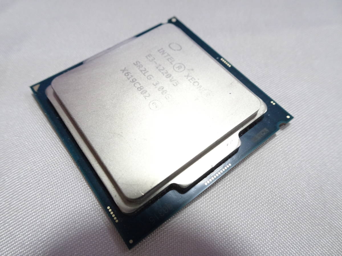 美品 インテル Intel Xeon プロセッサー E3-1220 v5 3.00GHz SR2LG LGA1151 動作検証済 1週間保証_画像2