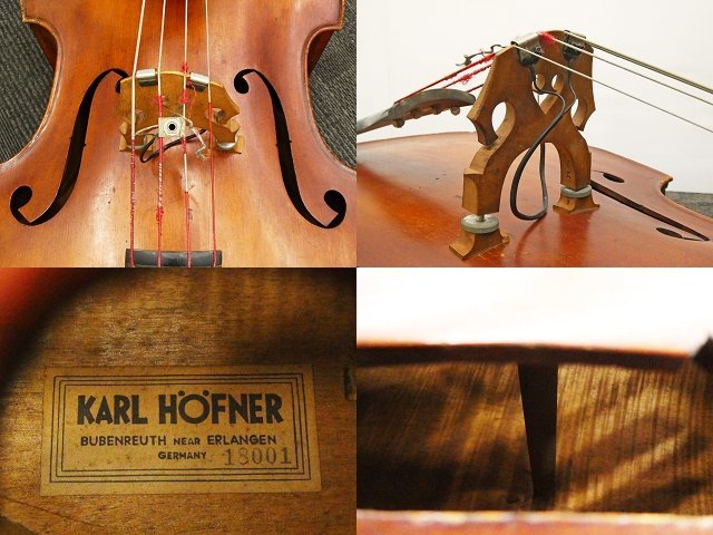 0[ pickup limitation ]KARL HOFNER Karl Hofner contrabass double bass Germany made stringed instruments musical instruments contrabass