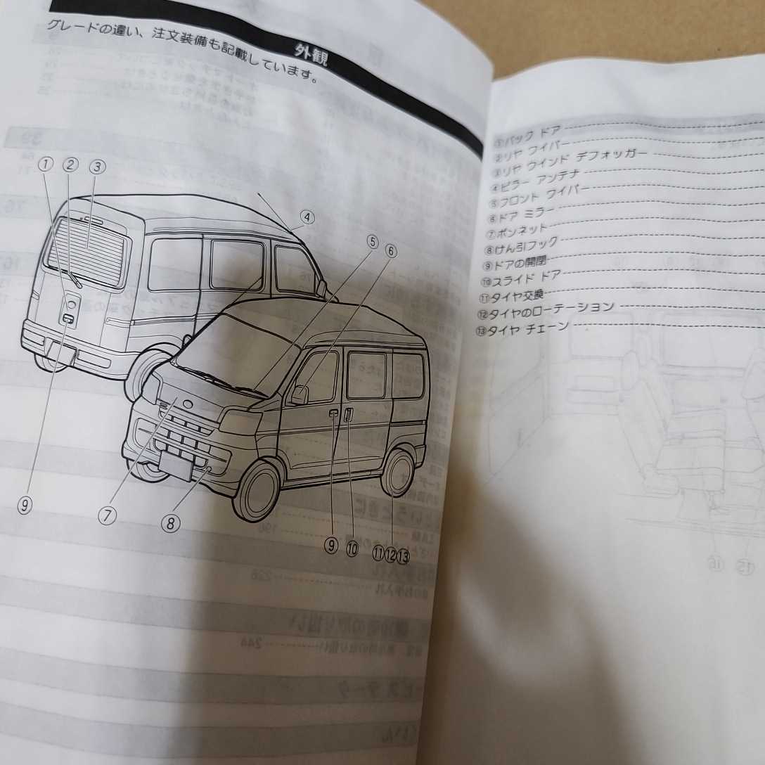 トヨタ　ピクシスバン　EBD-S321M　2012年4月初版　平成24年　取扱説明書　取説　取扱い説明書　ジャンク品_画像8