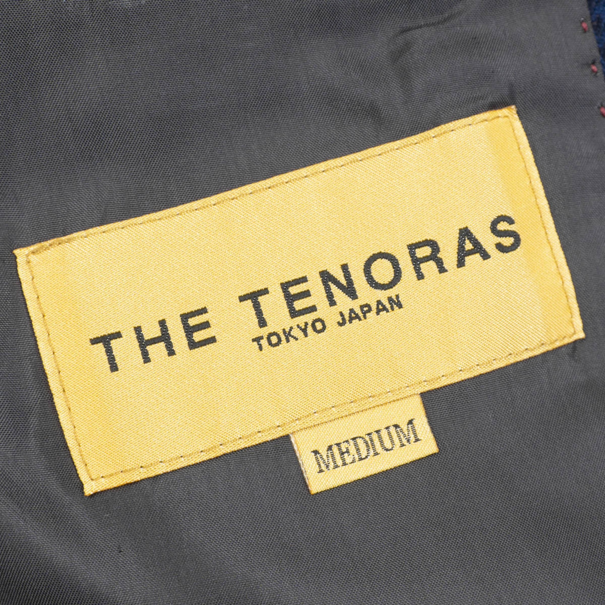 圧巻ITALY製『THE TENORAS』セットアップスーツ MEDIUM 青 秋冬 メンズティノラス 管理1144の画像5