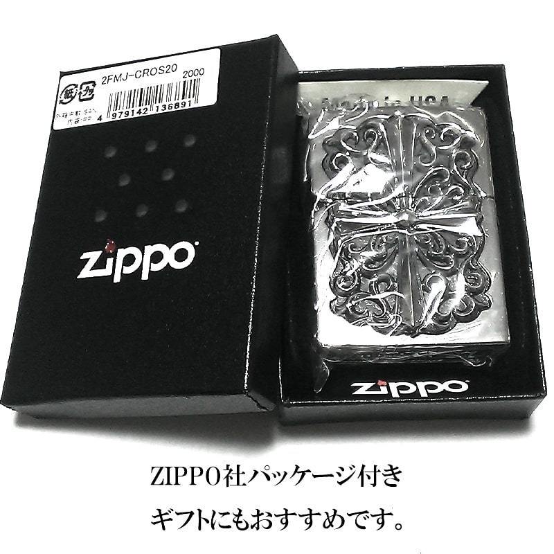 ZIPPO メタルジャケット 超重厚 ジッポ ライター ビッグクロス 鏡面 シルバー 彫刻 5面デザイン 銀 メンズ 十字架 かっこいい 高級感_画像9