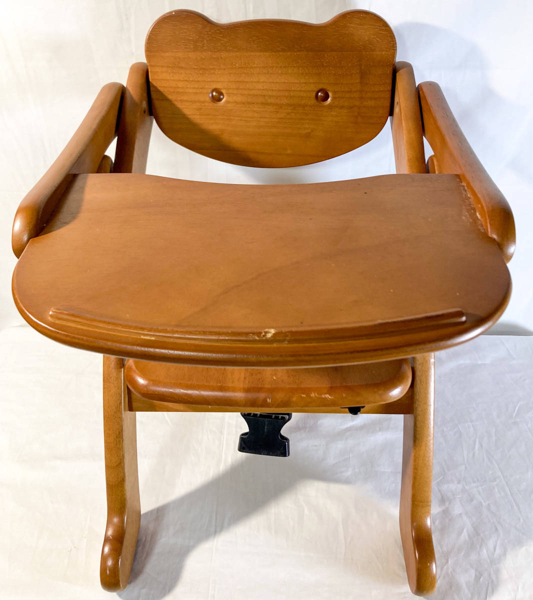 ベビーシェア yamatoya 大和屋 aruku アルク 木製 ローチェア くまさん 椅子 赤ちゃん 子供 【1109.2】_画像2