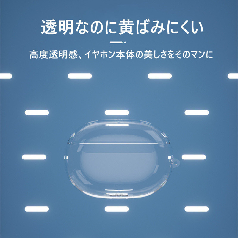 096　Beats Studio Buds 透明 ケース カバー クリアケース クリアカバー ソフトケース シンプル 保護カバー ビーツ スタジオ バズ 保護 _画像2
