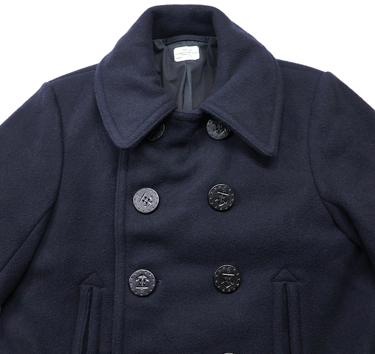 The REAL McCOYS (リアルマッコイズ) U.S. NAVY PEA COAT (WWII) / 大戦 ピーコート ネイビー size 38(M) / Pコートの画像5