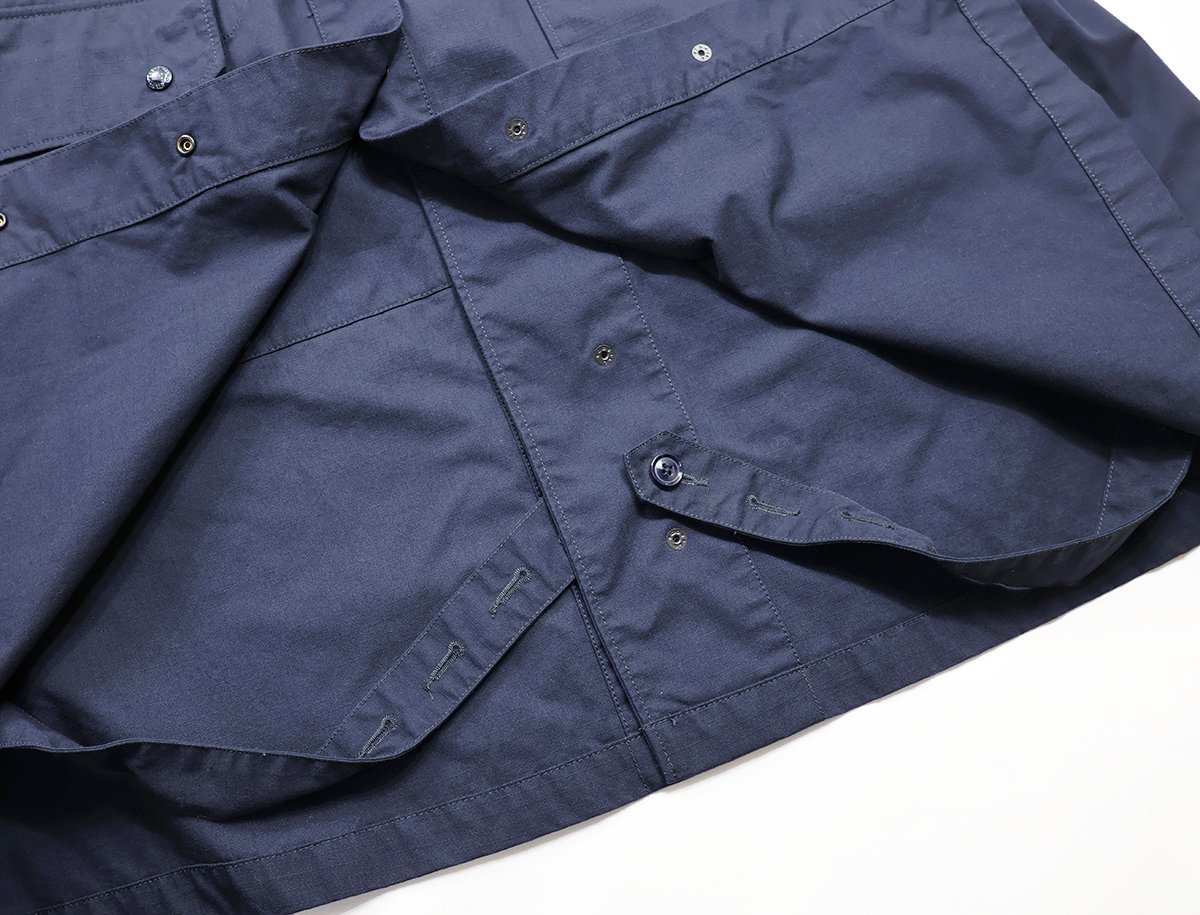 Engineered Garments ( engineered garment ) Riding Coat - Nyco Ripstop /lai DIN gko- trip Stop beautiful goods navy size S