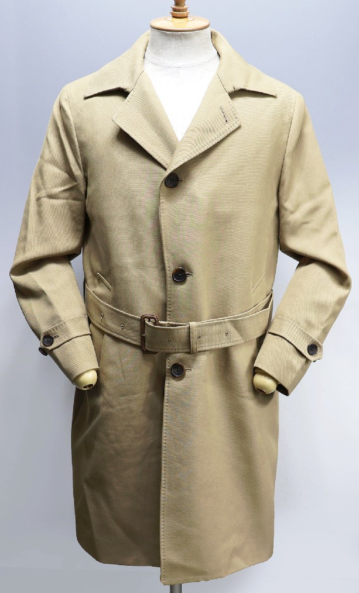 EDIFICE (エディフィス) Wool Soutien Collar Coat / ウール ステンカラーコート 美品 ベージュ size 46