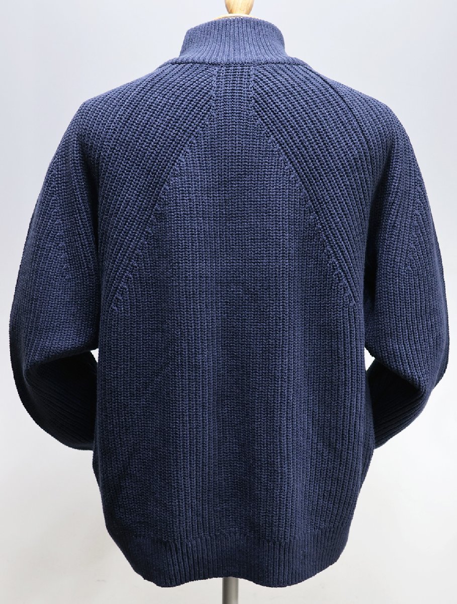 BEAMS Lights ( Beams laitsu) Full Zip Sweater / full Zip sweater navy size M / knitted 